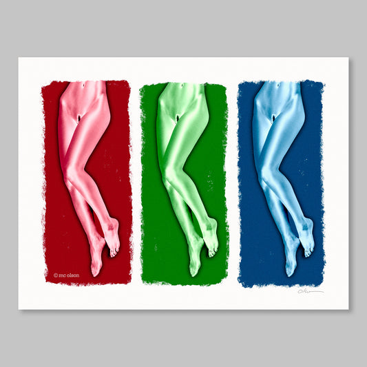 Legs in Red, Green, Blue