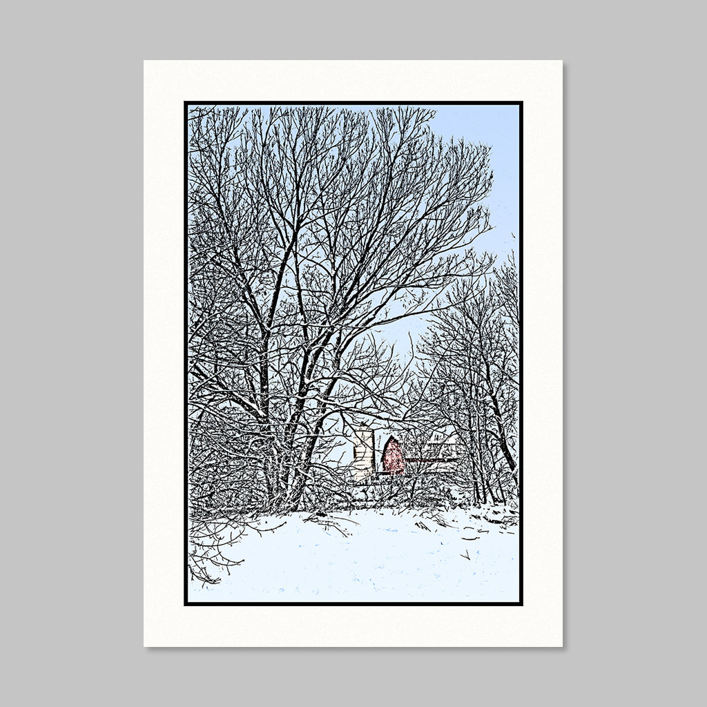 Art Card - Winter Barn