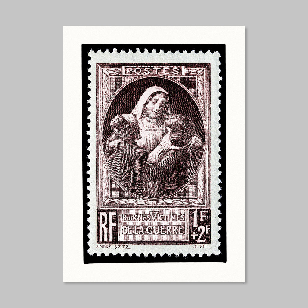 Art Card - Victimes de la Guerre Postage Stamp