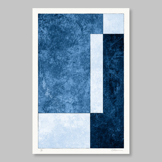 Two Squares #53, Cool Blue
