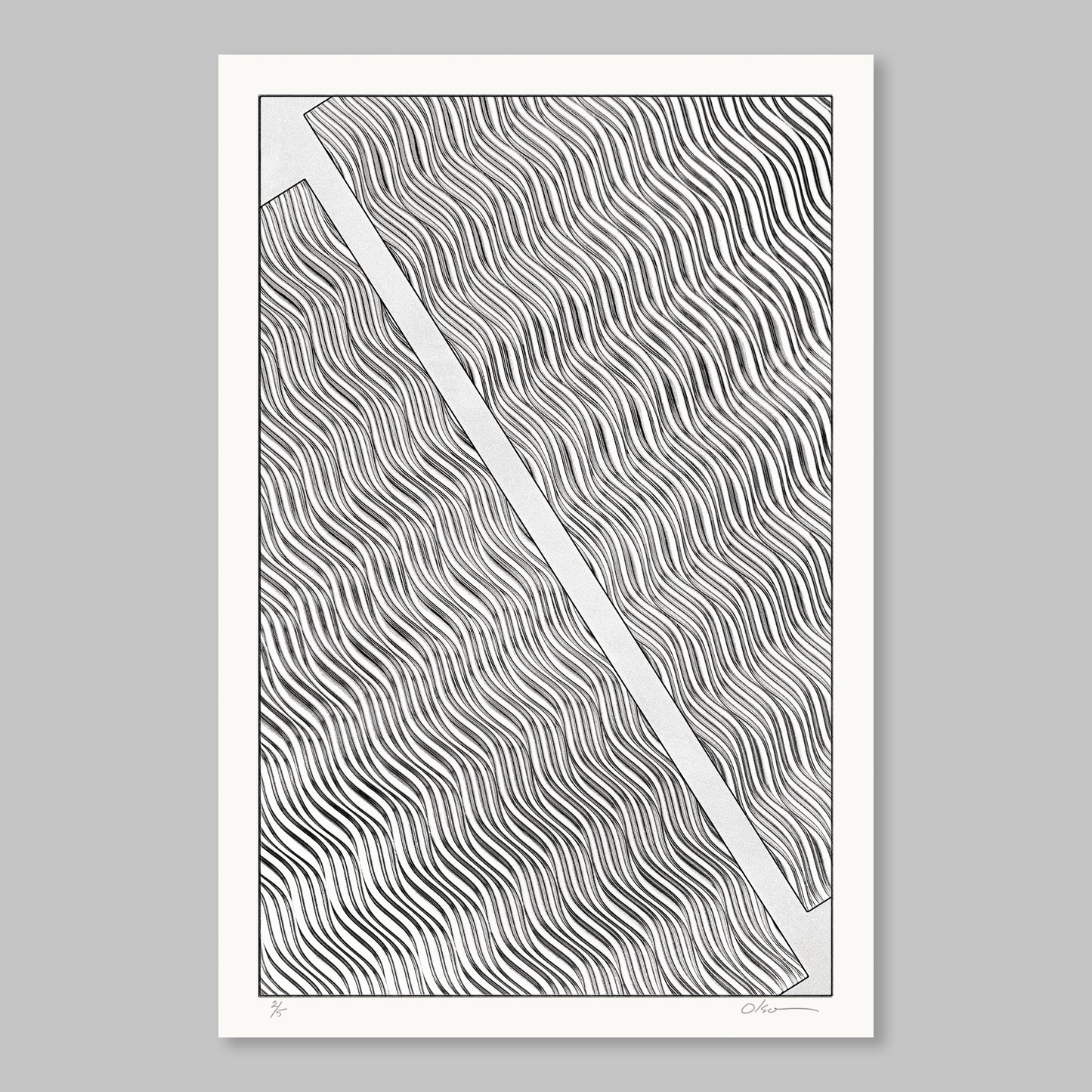 Two Squares #61, Waves