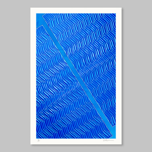 Two Squares #63, Blue on Blue