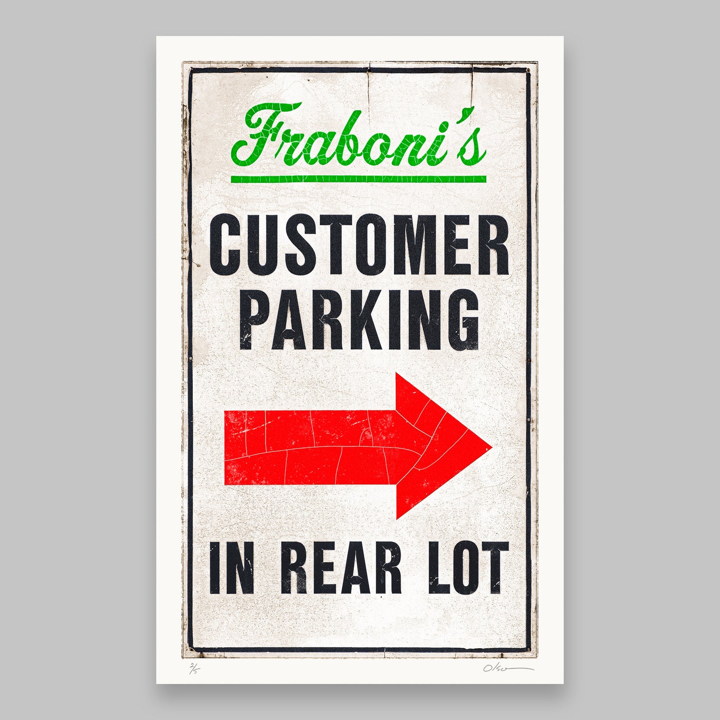 Fraboni's - Park in Rear Lot