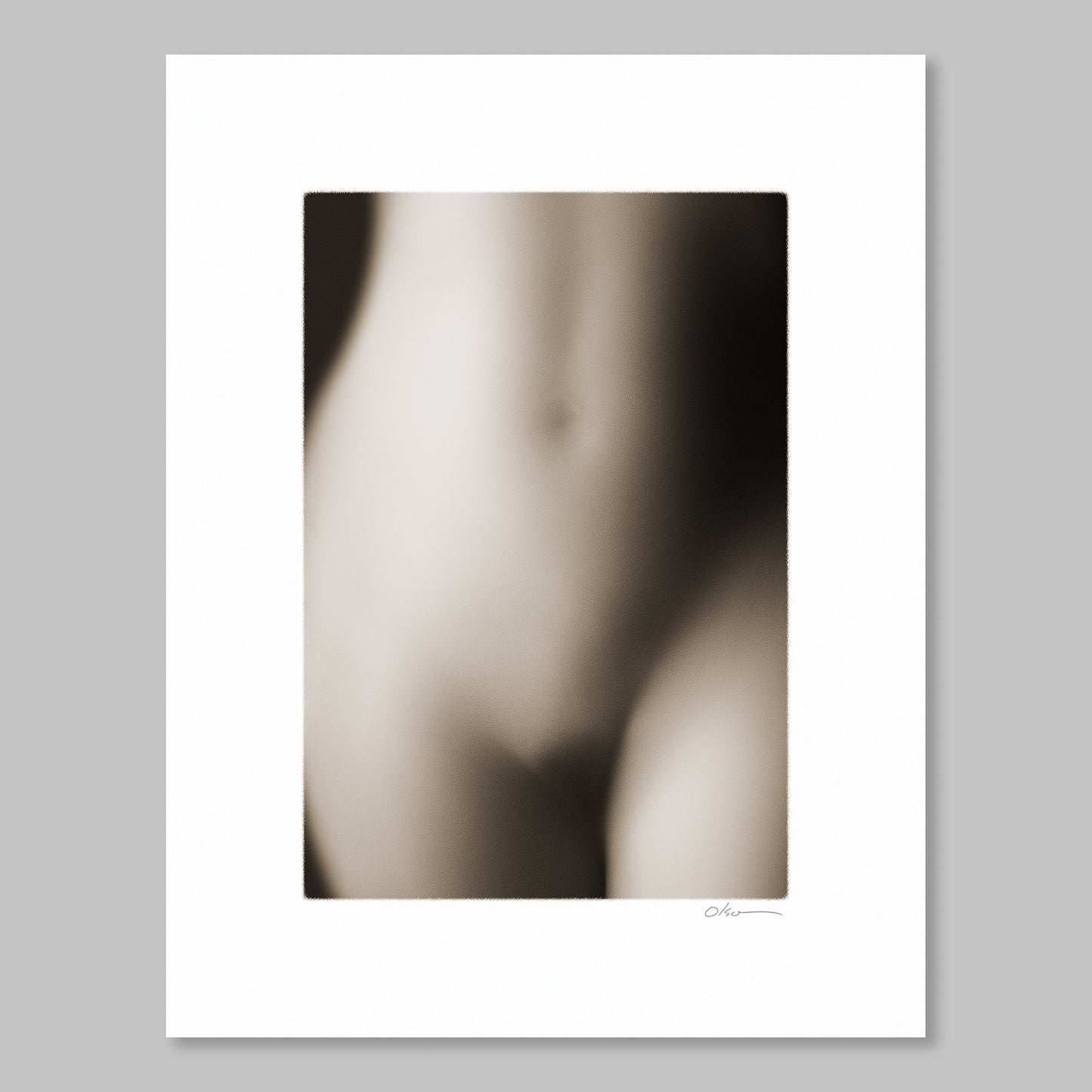 Study 23ST025 - Sweet Dreams. Nude figure in sepia.